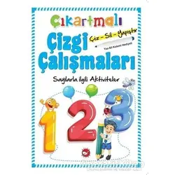 Çıkartmalı Çizgi Çalışmaları - Sayılarla İlgili Aktiviteler - Kolektif - Beyaz Balina Yayınları