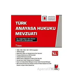 Türk Anayasa Hukuku Mevzuatı - Ömer Temel - Adalet Yayınevi