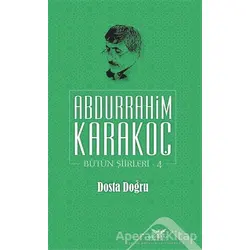 Dosta Doğru - Abdurrahim Karakoç - Altınordu Yayınları