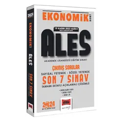 Yargı Yayınları 2024 ALES Ekonomik Seri Çıkmış Sorular Tamamı Çözümlü Son 7 Sınav