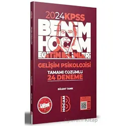 2024 Benim Hocam Yayınları Eğitim Bilimleri Gelişim Psikolojisi Tamamı Çözümlü 24 Deneme