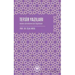 Tefsir Yazıları - Kolektif - Marmara Üniversitesi İlahiyat Fakültesi Vakfı
