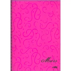 A4 Boy Mars 96 Yaprak Çizgili Spiral Kapak Alfa Defter