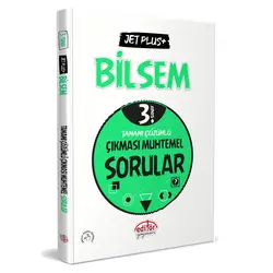 Editör 3.Sınıf BİLSEM Jet Plus Tamamı Çözümlü Çıkması Muhtemel Sorular