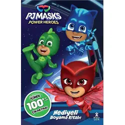 Pj Masks 100+ Çıkartma Hediyeli Boyama Kitabı - Kolektif - Doğan Çocuk