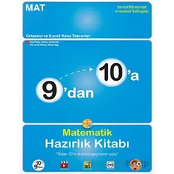9’dan 10’a Matematik Hazırlık Kitabı Tonguç Akademi