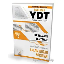 YDT İngilizce Irrelevant Sentence Issue 10 - Burak Yaşar - Pelikan Tıp Teknik Yayıncılık