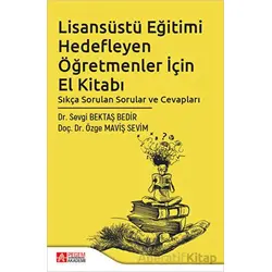 Lisansüstü Eğitimi Hedefleyen Öğretmenler İçin El Kitabı