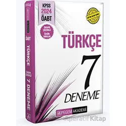 2024 KPSS ÖABT Türkçe Öğretmenliği Tamamı Çözümlü 7 Deneme - Kolektif - Pegem Akademi Yayıncılık