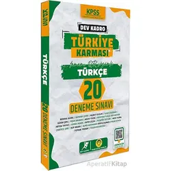 KPSS Türkiye Karması Türkçe 20 Deneme - Kolektif - Tasarı Eğitim Yayınları