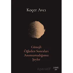 Güneşli Öğleden Sonraları Anımsamadığımız Şeyler - Koçer Avcı - Everest Yayınları