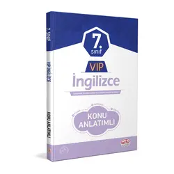 7.Sınıf Vip İngilizce Konu Anlatımlı Editör Yayınevi