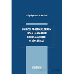 BM Özel Prosedürlerinin İnsan Hakları Korumasındaki Yeri ve Önemi
