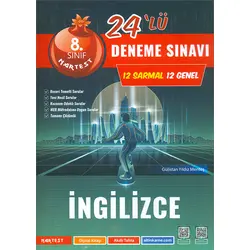 8.Sınıf Mod İngilizce 24 Deneme Sınavı Nartest Yayınevi