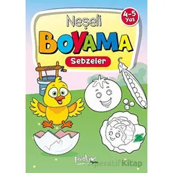 4-5 Yaş Neşeli Boyama Sebzeler - Buçe Dayı - Pinokyo Yayınları