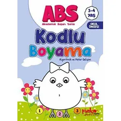 ABS 3-4 Yaş Kodlu Boyama - Buçe Dayı - Pinokyo Yayınları