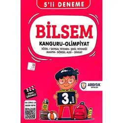 Ardışık Yayınları 3. Sınıf Bilsem Deneme Sınavı Tamamı Video Çözümlü 5`li Deneme