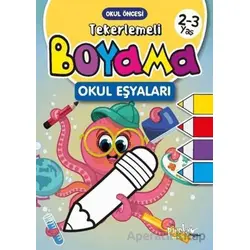 Tekerlemeli Boyama Okul Eşyaları 2 - 3 Yaş - Buçe Dayı - Pinokyo Yayınları