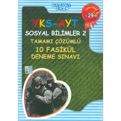 AYT Sosyal Bilimler 2 Tamamı Çözümlü 10 Fasikül Deneme (Kampanyalı) Akıllı Adam Yayınları