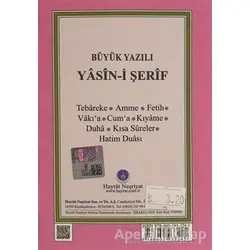 Büyük Yazılı Yasin-i Şerif - Kolektif - Hayrat Neşriyat