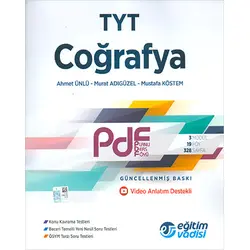 TYT Coğrafya PDF Planlı Ders Föyü Eğitim Vadisi Yayınları (Kampanyalı)