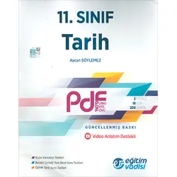 Eğitim Vadisi 11.Sınıf Tarih PDF Video Anlatım Destekli