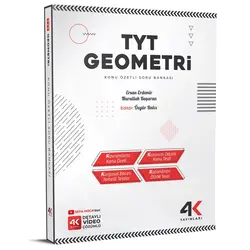 TYT Geometri Konu Özetli Soru Bankası 4K Yayınları