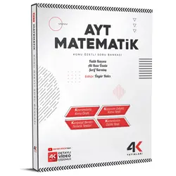 AYT Matematik Konu Özetli Soru Bankası 4K Yayınları