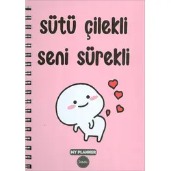 BAM Sütü Çilekli Seni Sürekli Tasarımlı Konuşan My Planner Ajanda (1151)