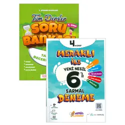 4.Sınıf 6lı Deneme Sınavı + Tüm Dersler Soru Bankası (1.Dönem)