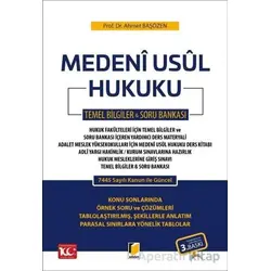 Medeni Usul Hukuku Temel Bilgiler - Soru Bankası - Ahmet Başözen - Adalet Yayınevi