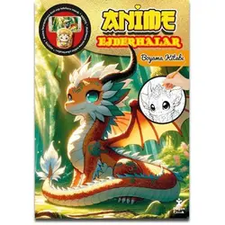 Anime Ejderhalar Boyama Kitabı - Kolektif - Doğan Çocuk