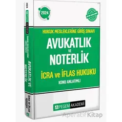 2024 Hukuk Mesleklerine Giriş Sınavı Avukatlık ve Noterlik İcra ve İflas Hukuku Konu Anlatımlı