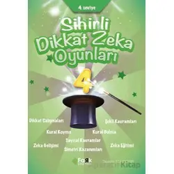 4. Seviye Sihirli Dikkat Zekâ Oyunları 4 (İlkokul) - Tacettin Kandemir - Fark Yayınları