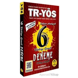 TR YÖS 6 Türkiye Geneli Deneme - Son Format - Kolektif - Tasarı Eğitim Yayınları