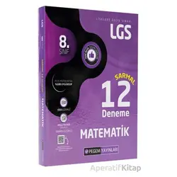 LGS 8.Sınıf Matematik Sarmal 12 Deneme - Kolektif - Pegem Akademi Yayıncılık