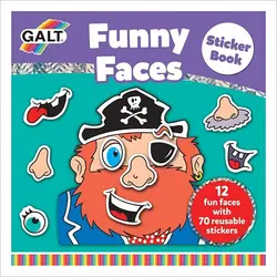 Funny Faces Sticker Book - Galt