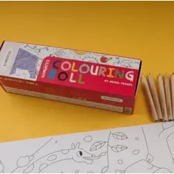 Boyama Rulosu Hayvanlar Colourıng Roll My Anımal Frıends (Boyama Kağıdı Rulo) Kidmosfer