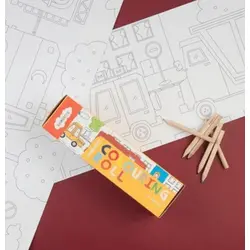 Boyama Rulosu Araçlarım Colouring Roll My Vehicles Kidmosfer