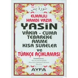 Çanta Boy Yasin-i Şerif Arapça Ayfa Basım