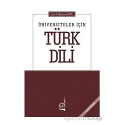 Üniversiteler İçin Türk Dili - Muharrem Ergin - Boğaziçi Yayınları