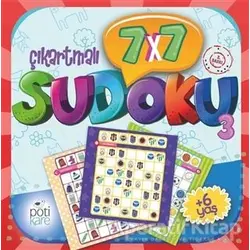 7x7 Çıkartmalı Sudoku (3) - Kolektif - Pötikare Yayıncılık