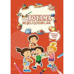 Renkli Kalem Boyama - Neşeli Çocuklar - Kolektif - Yağmur Çocuk
