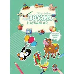 Renkli Kalem Boyama - Hayvanlar - Kolektif - Yağmur Çocuk
