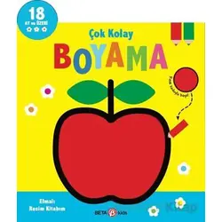 Çok Kolay Boyama - Elmalı Resim Kitabım - Kolektif - Beta Kids