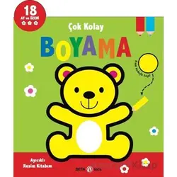Çok Kolay Boyama - Ayıcıklı Resim Kitabım - Kolektif - Beta Kids