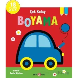 Çok Kolay Boyama - Arabalı Resim Kitabım - Kolektif - Beta Kids