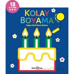 Kolay Boyama - Doğum Günü Resim Kitabım - Kolektif - Beta Kids