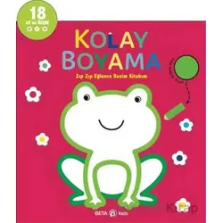 Kolay Boyama - Zıp Zıp Eğlence Resim Kitabım - Kolektif - Beta Kids