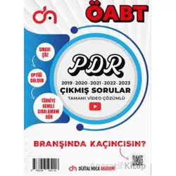 ÖABT PDR Son Beş Yıl Çıkmış Sorular Tamamı Video Çözümlü - Kolektif - Dijital Hoca